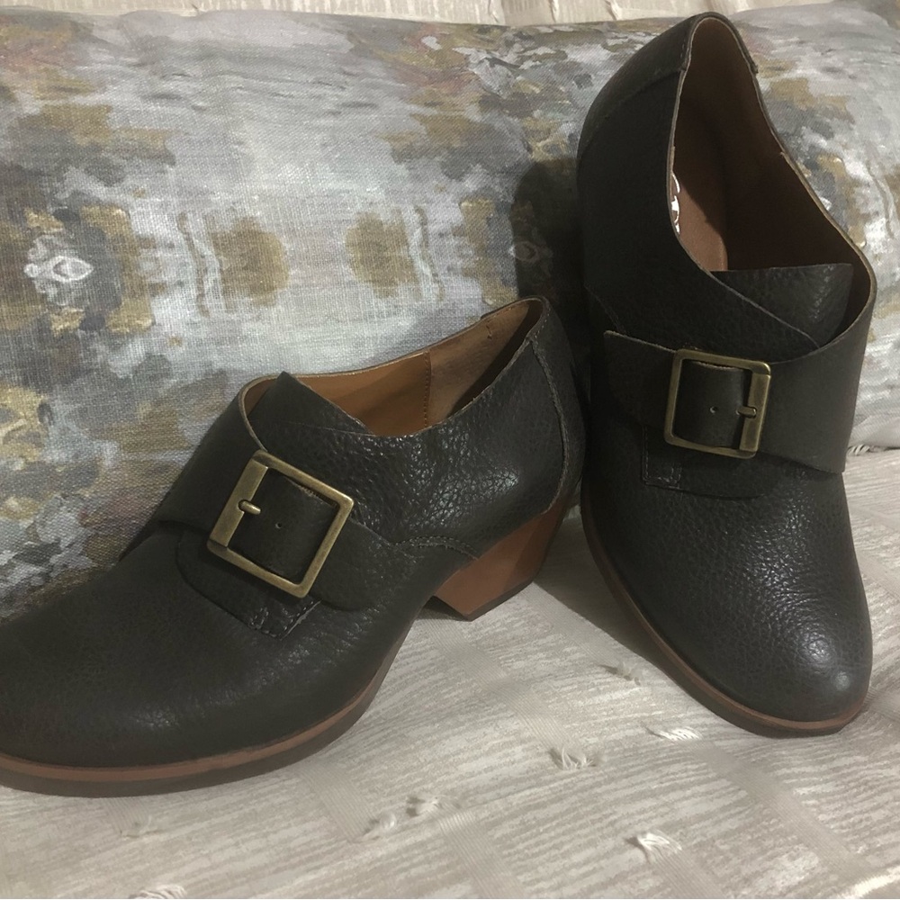 Korkese 8 1/2 Charcoal Leather Shoes